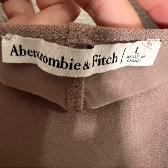 Abercrombie and Fitch Womens Long Sleeve Corset Crop Top Size Large - Picture 10 of 12